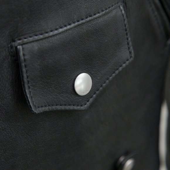 Saint Laurent Leather Biker-Style Jacket - Picture 4 of 6